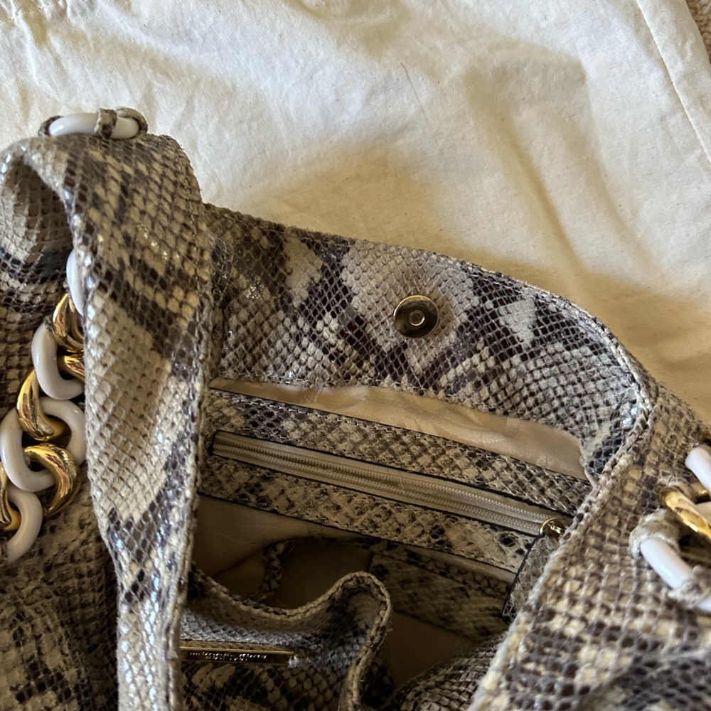 Michael Kors Python Embossed Chain Hobo - image 8